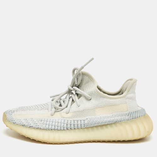 Yeezy x Adidas Blue/White Knit Fabric Boost 350 V2 Cloud White Non-Reflective Sneakers 40 2/3 - Yeezy x Adidas - Modalova