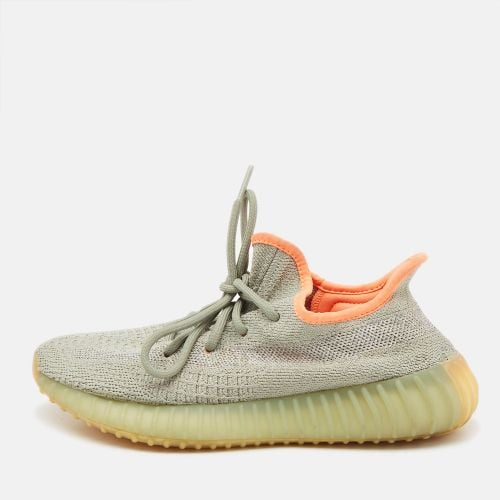 Yeezy x Adidas Grey Knit Fabric Boost 350-V2 Desert Sage Sneakers Size 38 - Yeezy x Adidas - Modalova