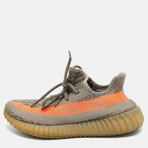 Yeezy x Adidas Grey Knit Fabric Boost 350 V2 Beluga Sneakers Size 40 - Yeezy x Adidas - Modalova