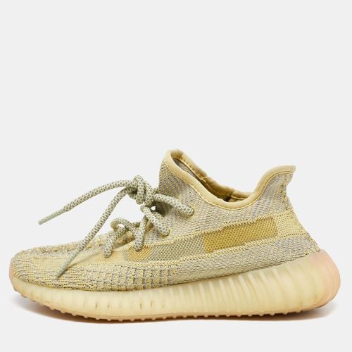 Yeezy x Adidas Two Tone Knit Fabric Boost 350 V2 Static Sneakers Size 36 - Yeezy x Adidas - Modalova