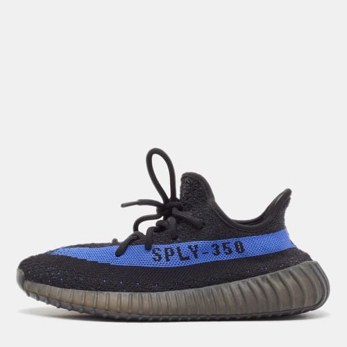 Yeezy x Adidas Black/Blue Knit Fabric Boost 350 V2 Dazzling Blue Sneakers Size 38 2/3 - Yeezy x Adidas - Modalova