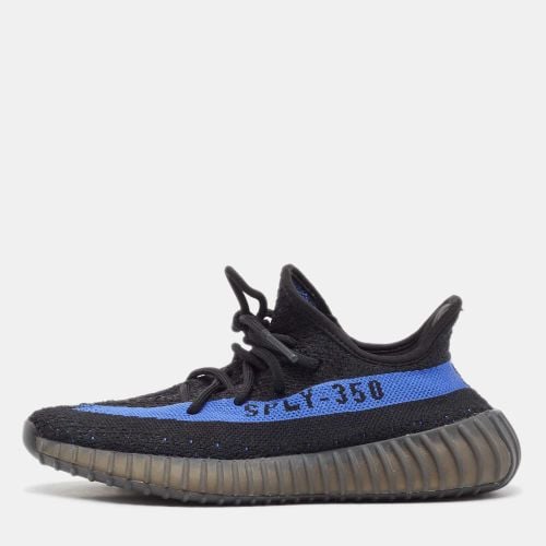 Yeezy x Adidas Black/Blue Knit Fabric Boost 350 V2 Dazzling Blue Sneakers Size 38 2/3 - Yeezy x Adidas - Modalova