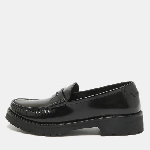 Saint Laurent Leather Slip On Loafers Size 37 - Yves Saint Laurent - Modalova