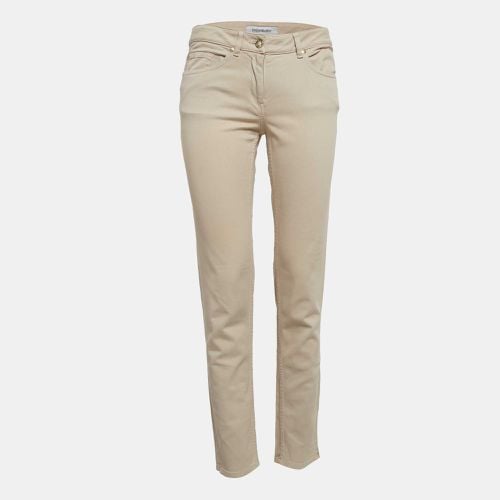 Yves Saint Laurent Vintage Beige Gabardine Cotton Trousers M - Yves Saint Laurent - Modalova