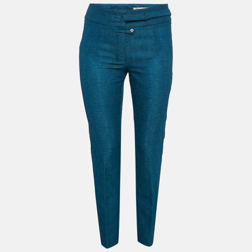 Yves Saint Laurent Blue Nylon Jacquard Trousers S - Yves Saint Laurent - Modalova