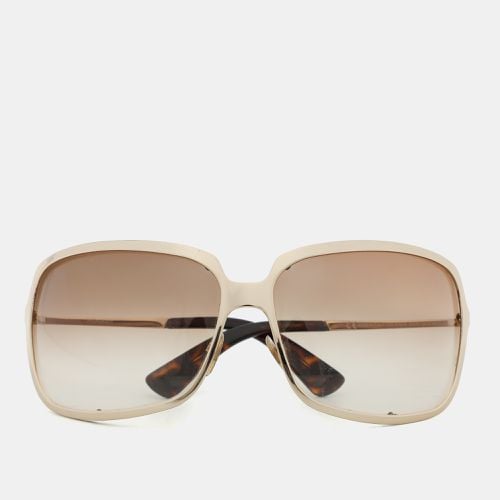 Yves Saint Laurent Gold/Brown 6145/S Oversized Sunglasses - Yves Saint Laurent - Modalova