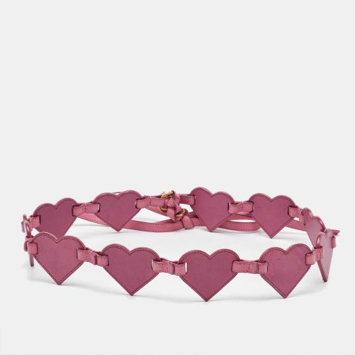 Yves Saint Laurent Pink Heart Chain Belt 100CM - Yves Saint Laurent - Modalova