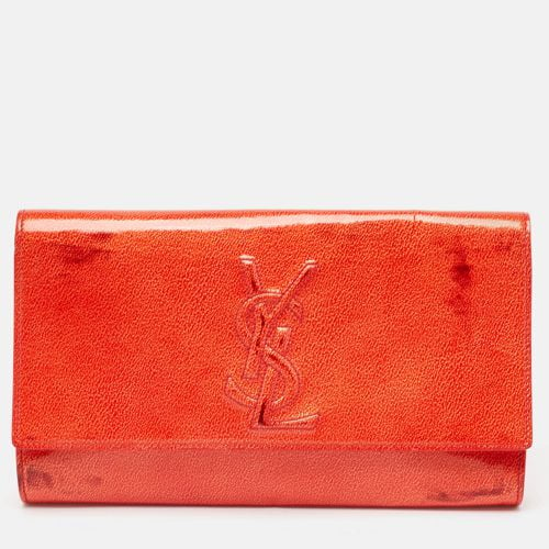 Yves Saint Laurent Red Patent Leather Belle De Jour Flap Clutch - Yves Saint Laurent - Modalova