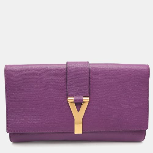 Leather Y-Ligne Clutch - Yves Saint Laurent - Modalova