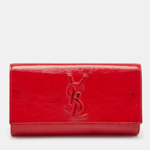 Yves Saint Laurent Red Patent Leather Belle De Jour Flap Clutch - Yves Saint Laurent - Modalova