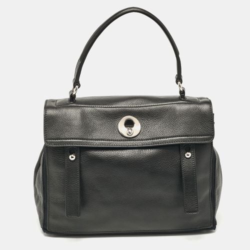 Yves Saint Laurent Black Leather Medium Muse Two Top Handle Bag - Yves Saint Laurent - Modalova