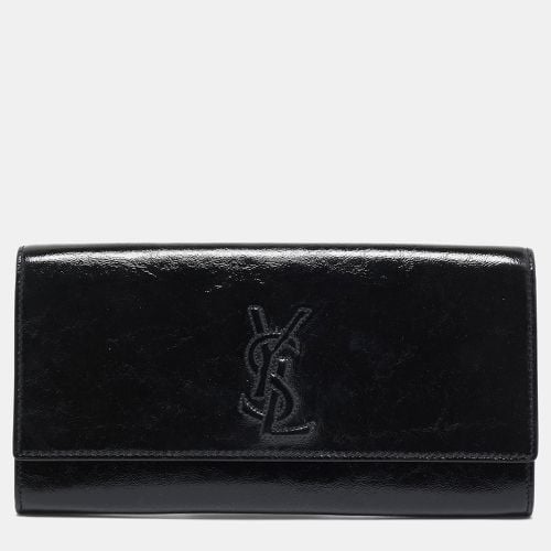 Yves Saint Laurent Black Patent Leather Belle De Jour Clutch - Yves Saint Laurent - Modalova