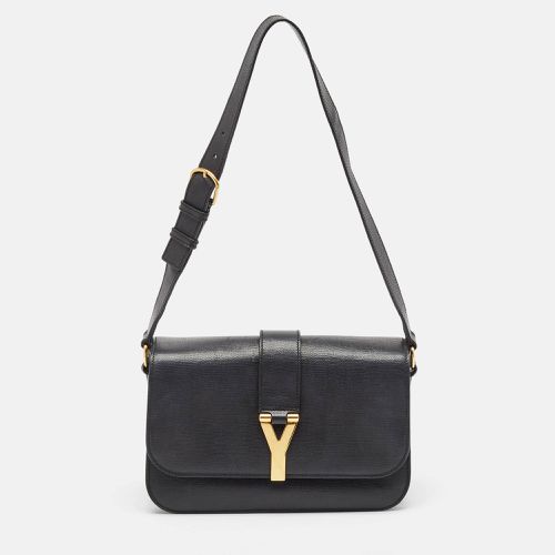 Yves Saint Laurent Black Leather Large Chyc Flap Shoulder Bag - Yves Saint Laurent - Modalova