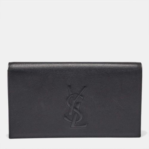 Yves Saint Laurent Black Leather Belle De Jour Clutch - Yves Saint Laurent - Modalova