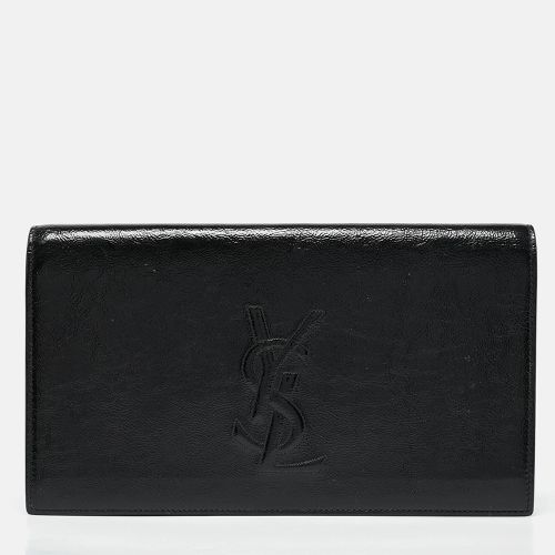 Yves Saint Laurent Black Patent Leather Belle De Jour Clutch - Yves Saint Laurent - Modalova