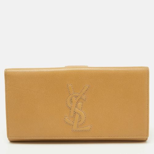 Yves Saint Laurent Beige Leather Belle De Jour Continental Wallet - Yves Saint Laurent - Modalova