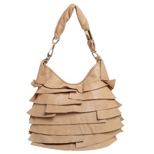 Yves Saint Laurent Beige Leather Small St Tropez Hobo - Yves Saint Laurent - Modalova