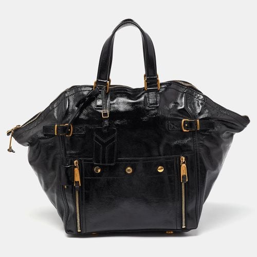 Yves Saint Laurent Black Patent Leather Large Downtown Tote - Yves Saint Laurent - Modalova