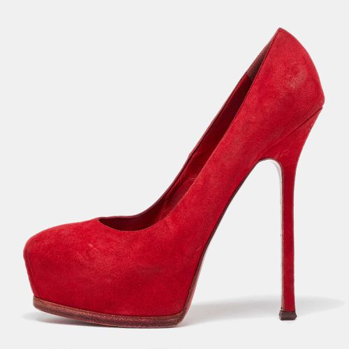 Yves Saint Laurent Red Suede Tribtoo Pumps Size 39 - Yves Saint Laurent - Modalova