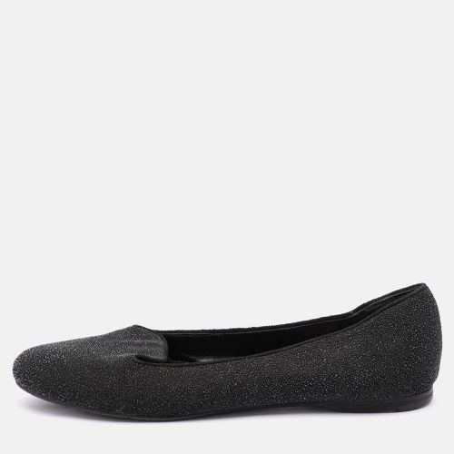 Yves Saint Laurent Black Glitter Smoking Slippers Size 34 - Yves Saint Laurent - Modalova