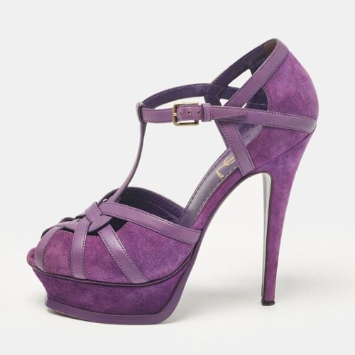 Yves Saint Laurent Purple Tribute Ankle Strap Sandals Size 37 - Yves Saint Laurent - Modalova