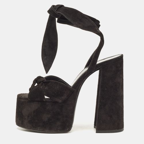 Suede Ankle Strap Sandals Size 37 - Yves Saint Laurent - Modalova