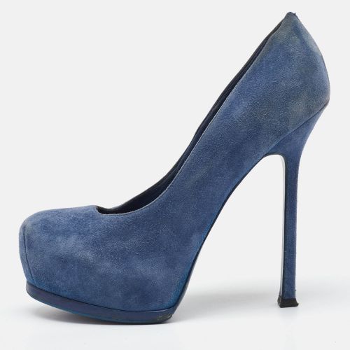 Suede Tribtoo Platform Pumps Size 36.5 - Yves Saint Laurent - Modalova