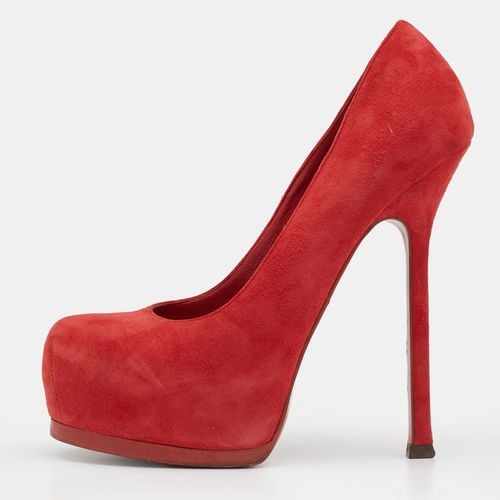 Suede Tribtoo Platform Pumps Size 35.5 - Yves Saint Laurent - Modalova