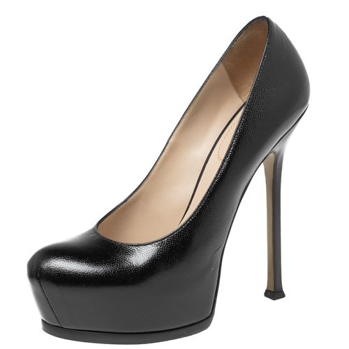 Yves Saint Laurent Black Leather Tribtoo Platform Pumps Size 40 - Yves Saint Laurent - Modalova