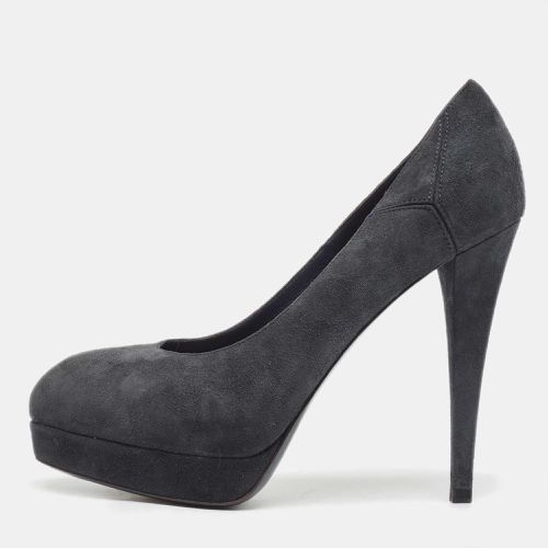 Yves Saint Laurent Navy Blue Suede Tribtoo Pumps Size 36 - Yves Saint Laurent - Modalova