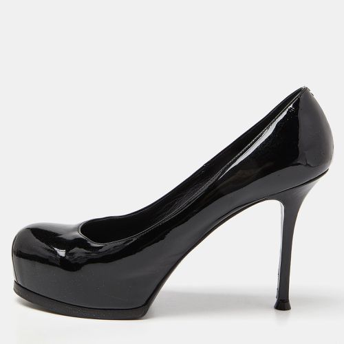 Yves Saint Laurent Black Patent Leather Tribtoo Platform Pumps Size 40.5 - Yves Saint Laurent - Modalova