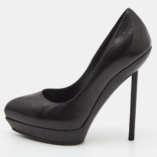 Yves Saint Laurent Black Leather Tribtoo Platform Pointed Toe Pumps Size 36 - Yves Saint Laurent - Modalova