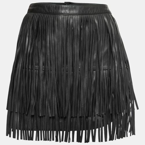 Zadig and Voltaire Black Fringed Leather Mini Skirt M - Zadig & Voltaire - Modalova