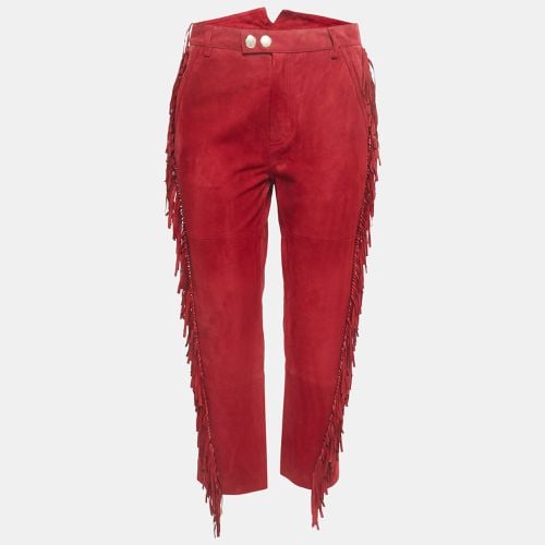 Zadig & Voltaire Red Suede Fringed Trousers S - Zadig & Voltaire - Modalova