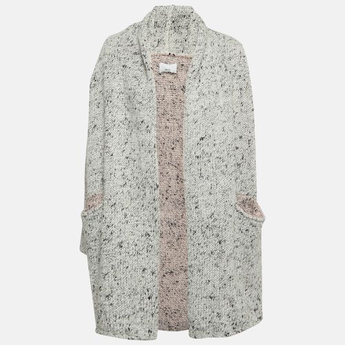 Zadig & Voltaire Grey/Pink Rib Knit Open Cardigan XS/S - Zadig & Voltaire - Modalova