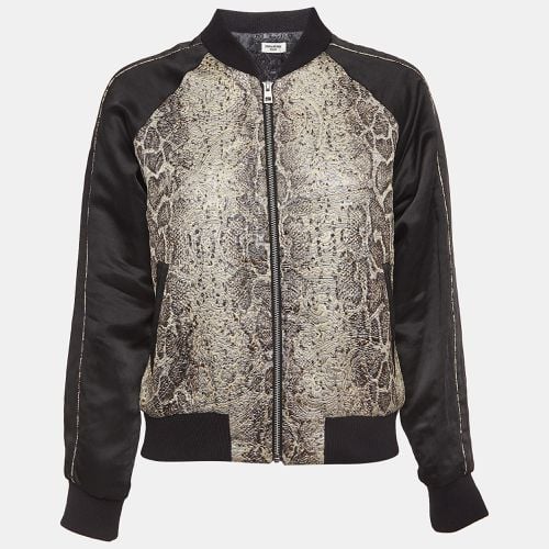 Zadig & Voltaire Deluxe Beige/Black Python Jacquard Bomber Jacket M - Zadig & Voltaire - Modalova