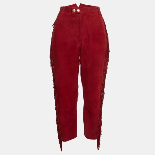 Zadig & Voltaire Red Suede Fringed Trousers M - Zadig & Voltaire - Modalova