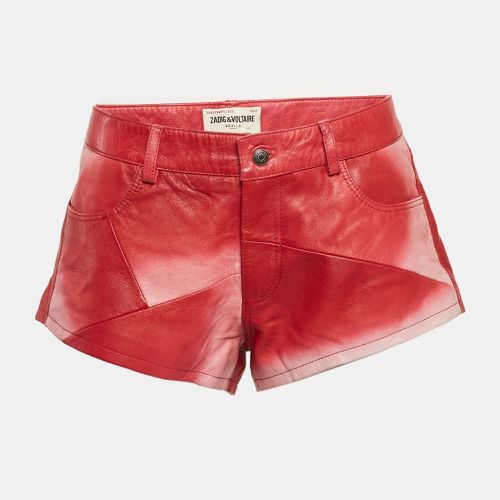 Zadig & Voltaire Red Leather Saya Patch Shorts M - Zadig & Voltaire - Modalova