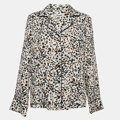 Zadig & Voltaire Brown Leopard Print Crepe Tradi Shirt S - Zadig & Voltaire - Modalova