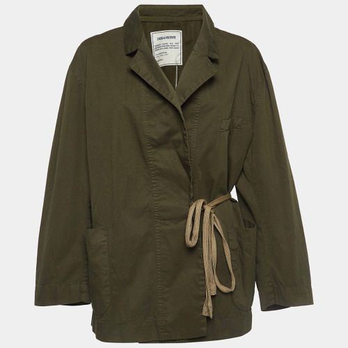 Zadig & Voltaire Military Green Cotton Wrap-Up Jacket XS - Zadig & Voltaire - Modalova