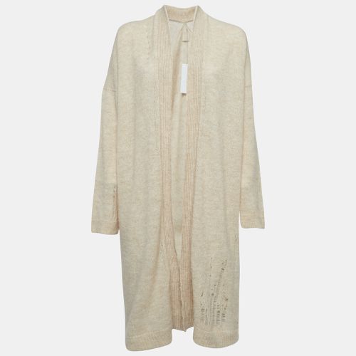 Zadig & Voltaire Beige Wool Blend Knit Ripped Style Long Cardigan M/L - Zadig & Voltaire - Modalova