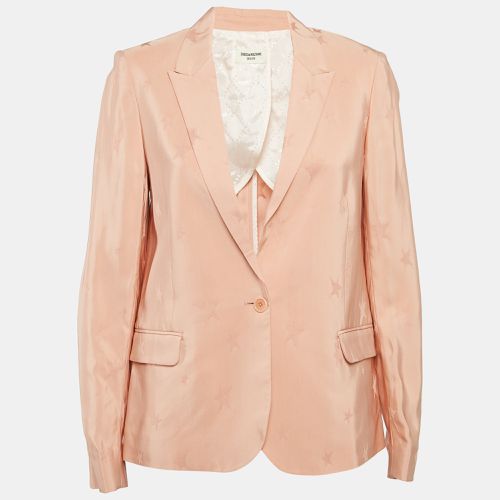 Zadig & Voltaire Peach Pink Victor Jacquard Deluxe Blazer S - Zadig & Voltaire - Modalova