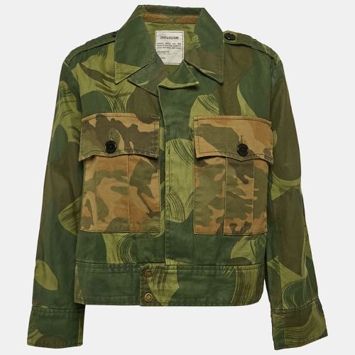 Military Camouflage Cotton Blend Kaleno Jacket XS - Zadig & Voltaire - Modalova