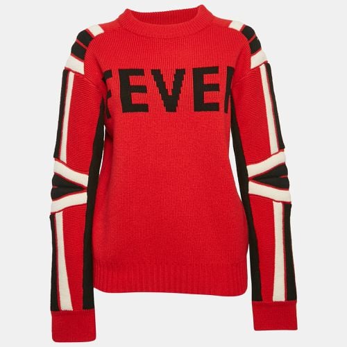 Zadig & Voltaire Red Fever Intarsia Rib Knit Amber Bis Sweater S - Zadig & Voltaire - Modalova