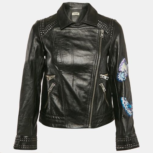 Zadig & Voltaire Black Painted Leather Kawai Biker Jacket XS - Zadig & Voltaire - Modalova