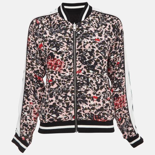 Zadig & Voltaire Pink/Black Printed Crepe Reversible Billy Leo Jacket S - Zadig & Voltaire - Modalova