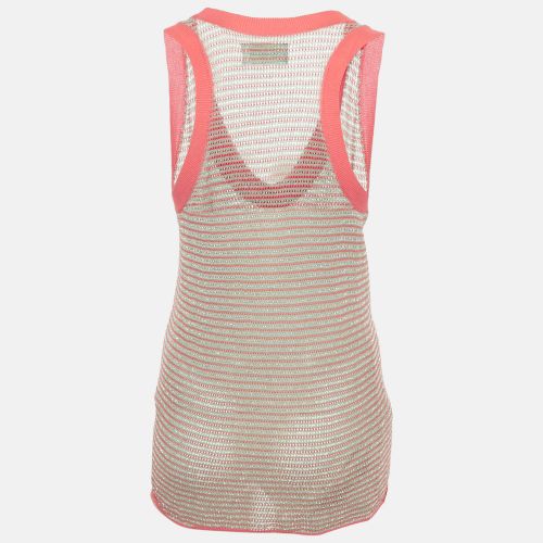 Zadig & Voltaire Blue/Pink Lurex Joss Fishnet Tank Top S - Zadig & Voltaire - Modalova