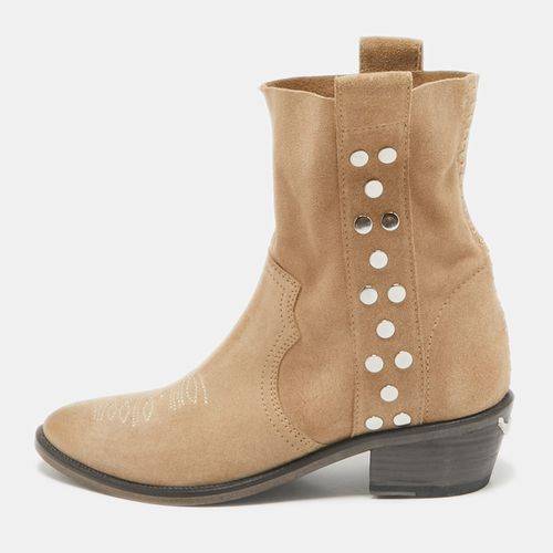 Suede Studded Western Boots Size 38 - Zadig & Voltaire - Modalova