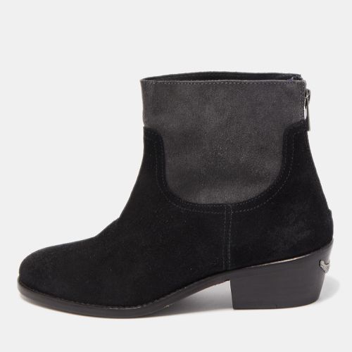 Zadig & Voltaire Black Suede Ankle Boots Size 36 - Zadig & Voltaire - Modalova