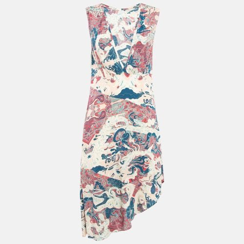 Zadig & Voltaire Pink Printed Crepe Asymmetric Root Midi Dress M - Zadig & Voltaire - Modalova